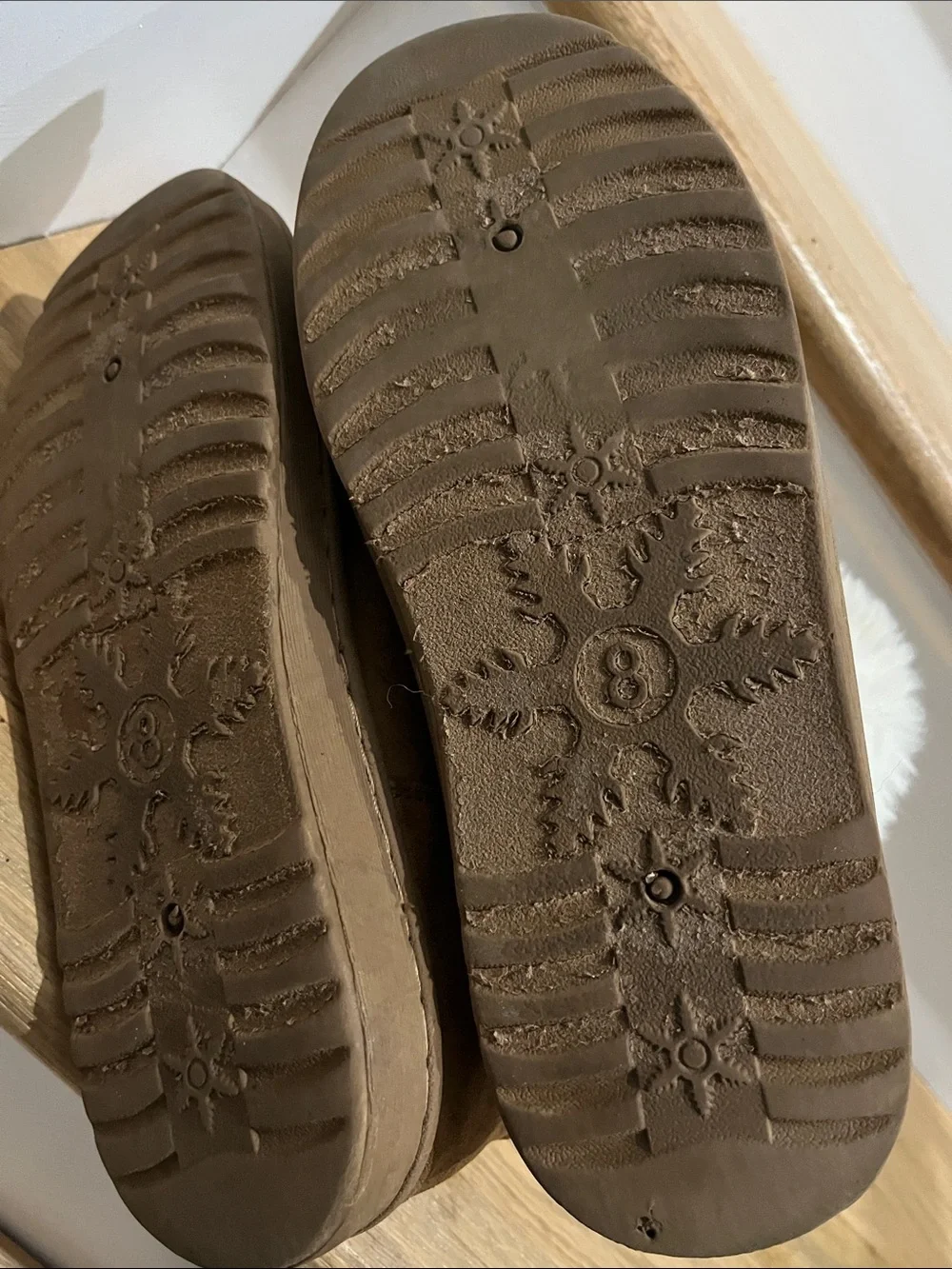 SO Chestnut Faux-Suede Winter Boots with Cream Shearling Cuff
